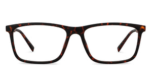 Tortoise Rectangle Full Rim Unisex Eyeglasses by Lenskart Air-200201