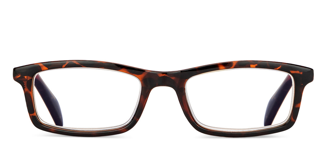 Tortoise Rectangle Full Rim Unisex Eyeglasses by Lenskart READERS-152625