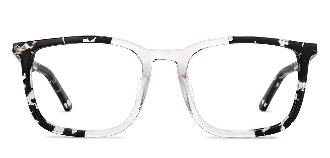 Black Rectangle Full Rim Unisex Eyeglasses by Lenskart STUDIO-210564