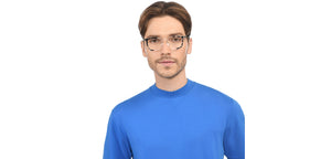 Black Rectangle Full Rim Unisex Eyeglasses by Lenskart STUDIO-210564