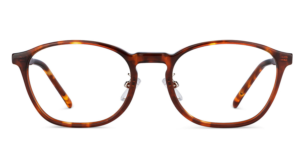 Tortoise Rectangle Full Rim Men Eyeglasses by Vincent Chase-204326