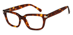 Tortoise Rectangle Full Rim Unisex Eyeglasses by Vincent Chase Computer Glasses-207233