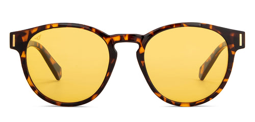 Tortoise Round Full Rim Unisex Sunglasses by Vincent Chase Polarized-152346