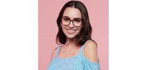 Tortoise Square Full Rim Unisex Eyeglasses by OJOS-150791