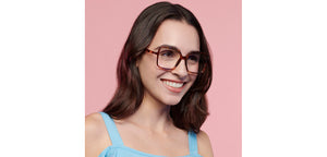 Tortoise Square Full Rim Unisex Eyeglasses by OJOS-150791