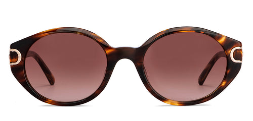 Tortoise Round Full Rim Unisex Sunglasses by John Jacobs-152725