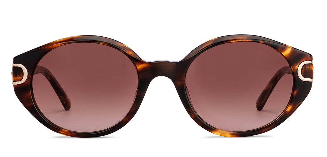 Tortoise Round Full Rim Unisex Sunglasses by John Jacobs-152725