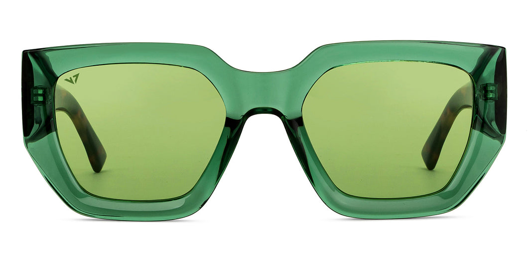 Green Wayfarer Full Rim Unisex Sunglasses by Vincent Chase Polarized-201186