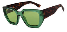 Load image into Gallery viewer, Green Wayfarer Full Rim Unisex Sunglasses by Vincent Chase Polarized-201186