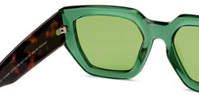 Load image into Gallery viewer, Green Wayfarer Full Rim Unisex Sunglasses by Vincent Chase Polarized-201186