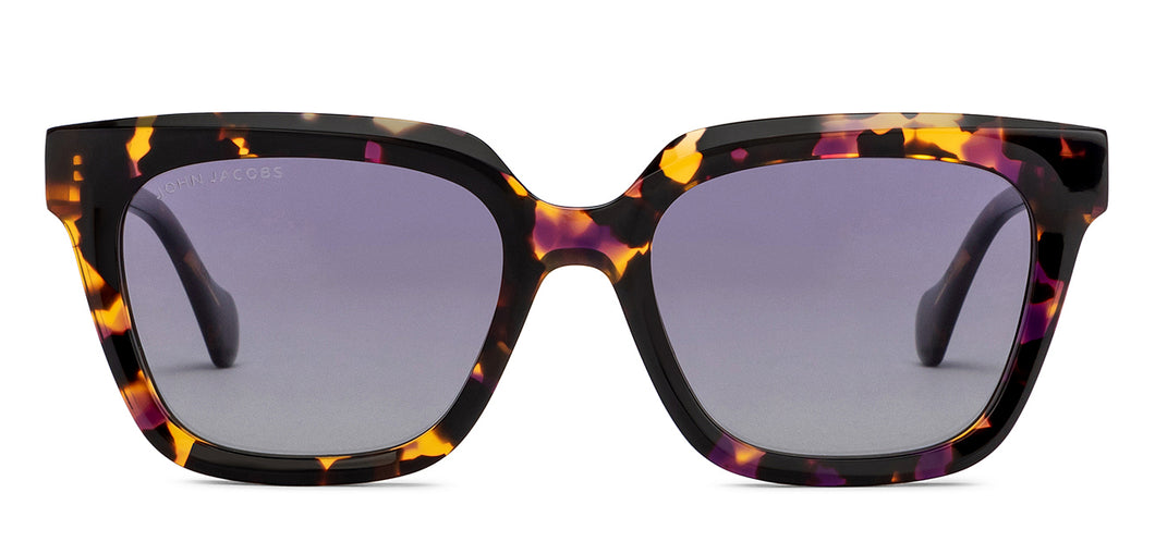 Tortoise Square Full Rim Unisex Sunglasses by John Jacobs-208160