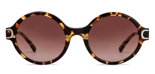 Tortoise Round Full Rim Unisex Sunglasses by John Jacobs-152720