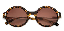 Load image into Gallery viewer, Tortoise Round Full Rim Unisex Sunglasses by John Jacobs-152720