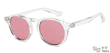 Load image into Gallery viewer, Transparent Round Full Rim Kid Sunglasses by Hooper-152564