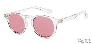 Transparent Round Full Rim Kid Sunglasses by Hooper-152564
