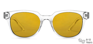 Transparent Wayfarer Full Rim Kid Sunglasses by Hooper-152559