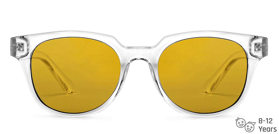 Transparent Wayfarer Full Rim Kid Sunglasses by Hooper-152559