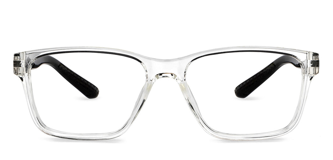 Transparent Rectangle Full Rim Unisex Eyeglasses by Vincent Chase Online-205235