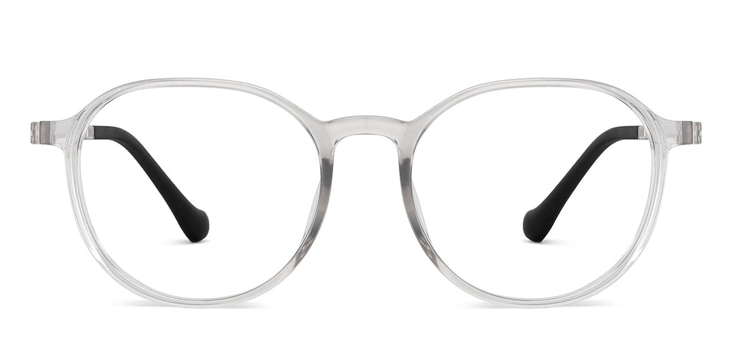 Transparent Round Full Rim Unisex Eyeglasses by Lenskart Air-151936