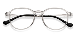 Transparent Round Full Rim Unisex Eyeglasses by Lenskart Air-151936