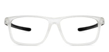 Load image into Gallery viewer, Transparent Rectangle Full Rim Unisex Eyeglasses by Lenskart Air-201058