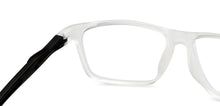 Load image into Gallery viewer, Transparent Rectangle Full Rim Unisex Eyeglasses by Lenskart Air-201058