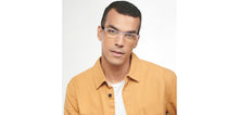 Load image into Gallery viewer, Transparent Rectangle Half Rim Unisex Eyeglasses by LENSKART BLU READERS-153139