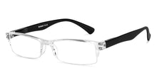 Load image into Gallery viewer, Transparent Rectangle Half Rim Unisex Eyeglasses by LENSKART BLU READERS-148078