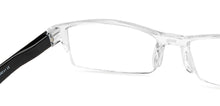 Load image into Gallery viewer, Transparent Rectangle Half Rim Unisex Eyeglasses by LENSKART BLU READERS-148079