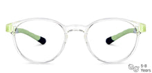 Load image into Gallery viewer, Transparent Round Full Rim Kids Eyeglasses by Hooper-204341