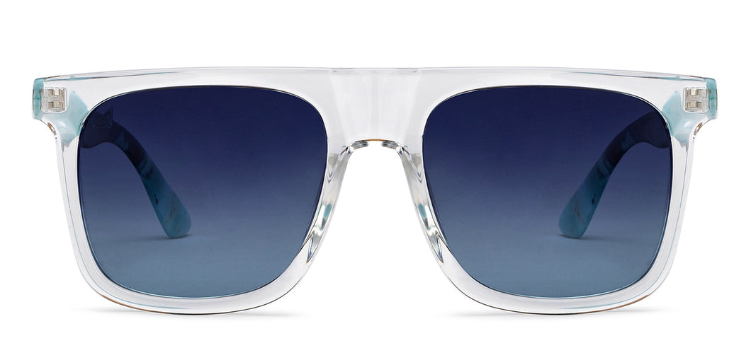 Transparent Wayfarer Full Rim Unisex Sunglasses by Vincent Chase Polarized-206891