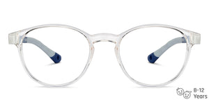 Transparent Round Full Rim Kids Eyeglasses by Hooper-204342