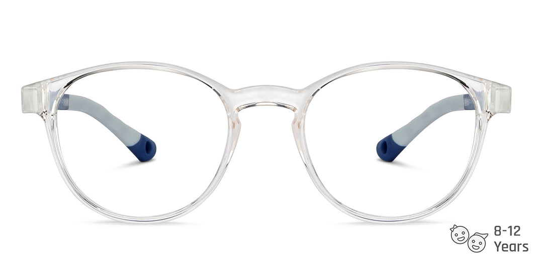 Transparent Round Full Rim Kids Eyeglasses by Hooper-204342