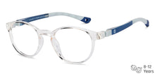 Load image into Gallery viewer, Transparent Round Full Rim Kids Eyeglasses by Hooper-204342