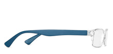 Load image into Gallery viewer, Transparent Rectangle Half Rim Unisex Eyeglasses by LENSKART BLU READERS-148074