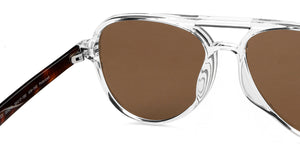 Transparent Aviator Full Rim Unisex Sunglasses by Vincent Chase Polarized-204219