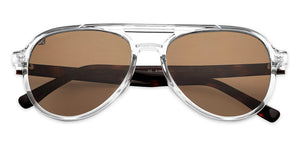 Transparent Aviator Full Rim Unisex Sunglasses by Vincent Chase Polarized-204219