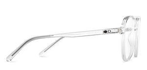 Transparent Aviator Full Rim Unisex Eyeglasses by John Jacobs-150884
