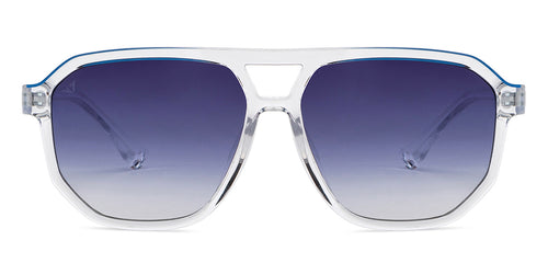 Transparent Geometric Full Rim Unisex Sunglasses by Vincent Chase-200499