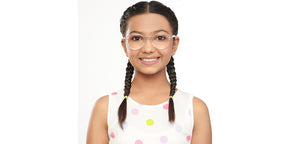 Transparent Round Full Rim Kids Eyeglasses by Hooper-152503