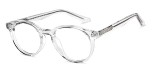 Transparent Round Full Rim Kids Eyeglasses by Hooper-152503