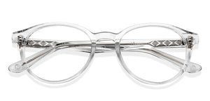 Transparent Round Full Rim Kids Eyeglasses by Hooper-152503