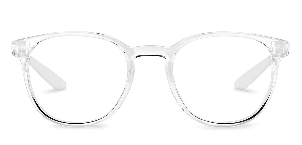 Transparent Round Full Rim Unisex Eyeglasses by Lenskart Air-204183