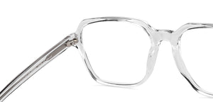Transparent Square Full Rim Unisex Eyeglasses by John Jacobs-153105