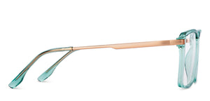 Green Square Full Rim Unisex Eyeglasses by Lenskart Air-201337