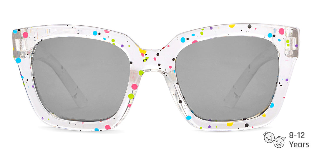 Transparent Square Full Rim Kid Sunglasses by Hooper-152569