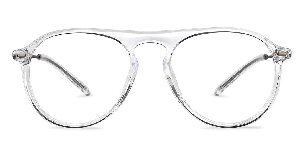 Transparent Aviator Full Rim Unisex Eyeglasses by Lenskart Air-206042