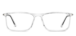 Transparent Rectangle Full Rim Unisex Eyeglasses by John Jacobs-150852