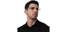 Load image into Gallery viewer, Transparent Rectangle Full Rim Unisex Eyeglasses by Lenskart Air-210794
