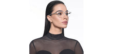 Load image into Gallery viewer, Transparent Rectangle Full Rim Unisex Eyeglasses by Lenskart Air-210794